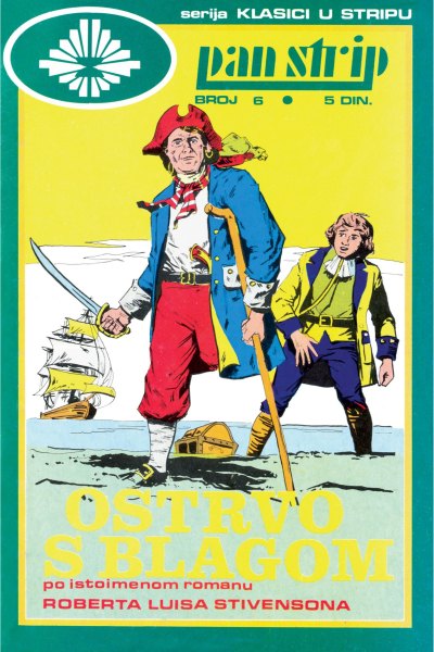 Pan Strip Klasici u stripu 06 Ostrvo s blagom (stvarni izgled) (rosko & MickRC)