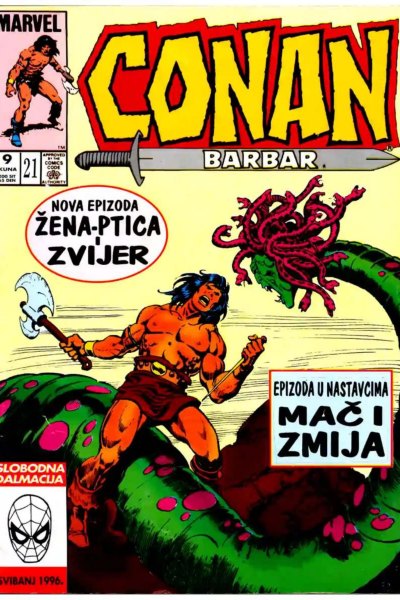 Conan Barbar 21 (1996)-Zena Ptica I Zvijer-Mac I Zmija(Hr)