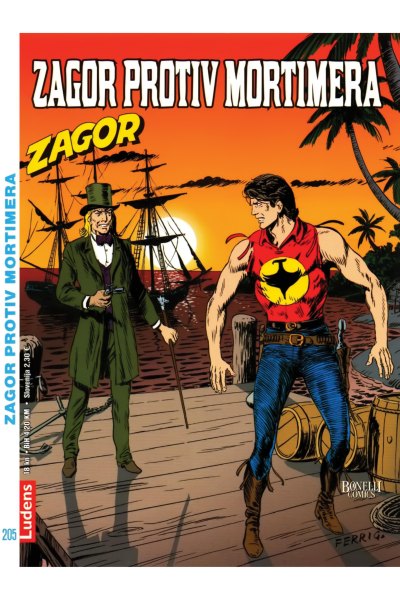 Zagor Lud 205 Zagor protiv Mortimera (SF)
