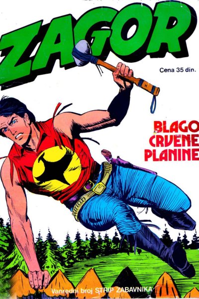 Zagor Vanredni Strip Zabavnik 001. Blago Crvene planine