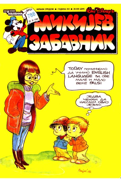 Mikijev Zabavnik 788 Dzovani&Markoboss Sf
